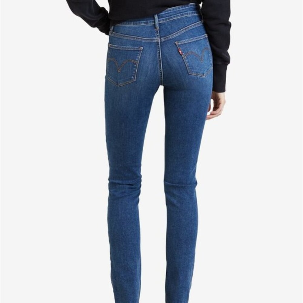 Levi’s 10 12 30" Classic Mid Rise Distressed Skinny Blue Denim Jeans 31 x 30